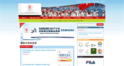 Desktop Screenshot of hkolympic.org